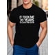 thumbnail image 1 of Young Funny Letter Print Crew Neck Short Sleeve T-Shirts - Comfy, Breathable, Slightly Stretchy Tops for Men - Hand Wash or Clean, All-Season, Regular Fit, 1 of 6