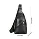 thumbnail image 3 of Bandolera de Cuero para Hombre | Bandolera Impermeable Suave de un Hombro Cruzada para Hombre | Bolso de Hombro Delgado para Viajes de Negocios Casuales, Marrón Caqui, 3 of 8