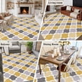 thumbnail image 6 of 5x7 Washable Area Rug, Moroccan Non-Slip Large Rectangle Rug for Living Room Bedroom, Yellow Gray Indoor Floor Mat for Home Decor, 6 of 9