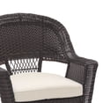 thumbnail image 2 of Jeco W00206-C White Wicker Chair, 2 of 4