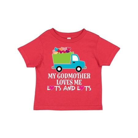 

Inktastic My Godmother Loves Me Gift Toddler Boy or Toddler Girl T-Shirt