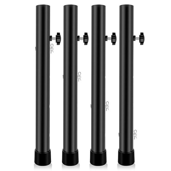 Heavy Duty Collapsible Table Leg elevator Carbon Steel Table Height Extenders 4pcs for Straight/Bent Furniture Legs
