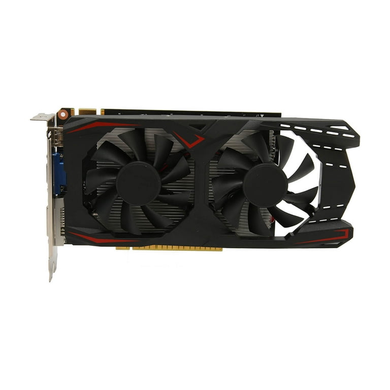 Gtx1050Ti Gaming Graphics Card, 4GB GDDR5 128bit Discrete Graphics Card, 650MHz 1800MHz, DVI VGA , Gaming Video Card with Quiet Dual Cooling Fan