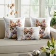 thumbnail image 6 of Easter Decorative Throw Pillow Covers 12x20 Inch Set of 2 Cute Cat Home Decor Pillow Cases for Couch, Easter Egg Flower Cushion Case for Living Room Bedroom Bed Car Chair, 6 of 9