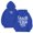 Blue, variant on Men's Lined Pullover Hoodie Winter Warm Streetwear Fashion Comfortable Casual Wear with Printed Design