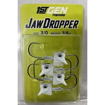 1st Gen Jaw Dropper Bass Leadheads Shad 1/4oz 3/0 4pk