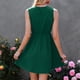 thumbnail image 1 of Vestido Corto De Gasa Con Volantes ANGGREK Sin Mangas Cuello En V, 1 of 6
