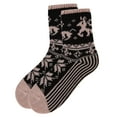 thumbnail image 3 of MeMoi Women's Embroidered Reindeer Sweater Knit Crew Socks - Mens - Male, 3 of 6