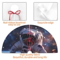 thumbnail image 4 of Rateoe Astronaut In Cosmic Garden Print Christmas Tree Skirt 36" for Xmas Holiday New Year Party Circle Tree Mat Ornaments Decoration, 4 of 7