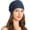 Floral Navy, variant on Women Turban Beanie Hat with Flower Chemo Headwear Elastic Head Wrap Cap