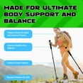 thumbnail image 7 of Trekking Poles Hiking Sticks,Ultralight Aluminum Trekking Poles for Hiking,Collapsible Hiking Poles for Women Men(25"–53"),Black, 7 of 7