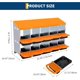 thumbnail image 5 of 10 - hole metal chicken nesting boxes para egg - laying chickens: 2 mounting options, roll - away egg design, grande ventilation holes, easy to clean, 5 of 5