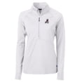 thumbnail image 2 of Women's Cutter & Buck White Springfield Cardinals Adapt Eco Knit Stretch Recycled Half-Zip Top, 2 of 3
