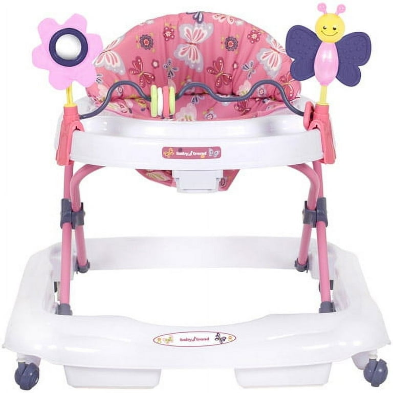 Baby Trend Adjustable and Foldable Emily Baby Walker with Interactive Toys for Infants Walmart