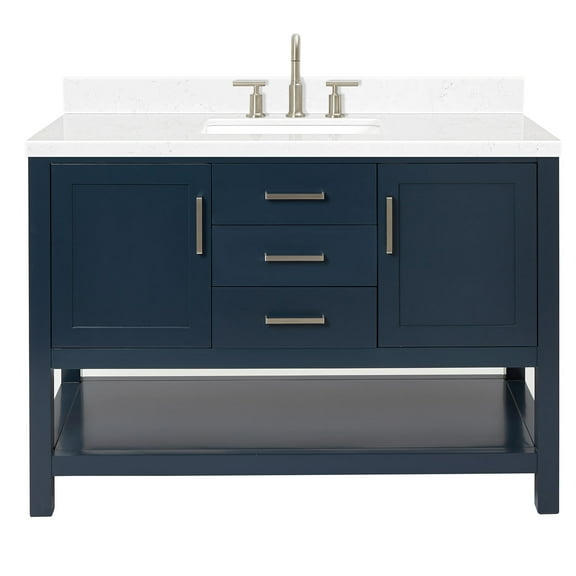 Ariel R048scqrvo Bayhill 48" Free Standing Single Basin Vanity Set - Blue
