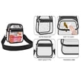 thumbnail image 6 of Clear Stadium Carry Bag, Adjustable Strap Plastic Security Purse, Mini Transparent Stadium Bags, Lightweight Top-Handle Handbag, Compliance Tote for Game & Concert Access,Red, 6 of 6