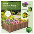 Jiowenm Wooden Raised Garden Bed, 46" L x 24" W x 16" H Outdoor
