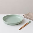 thumbnail image 4 of Dinner Plates with Deep Rim for Serving Salad and Pasta, Microwave and Dishwasher Safe Reusable Plates, 4 of 5