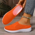 thumbnail image 4 of EKVAHL Women Breathable Mesh Slip On Mules Closed Toe Backless Sneakers Lightweight Breathable Comfortable Walking Shoes for Nursing & Standing All Day Saffron, 4 of 6