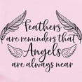thumbnail image 2 of CafePress - Feathers Are Reminders That Angels Are A Body Suit - Baby Light Bodysuit, Size Newborn - 24 Months, 2 of 4