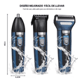 thumbnail image 5 of Rasuradora Barba Nariz Cabello 3 En 1 Eléctrica Maquina Malubero Azul, 5 of 5