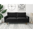thumbnail image 2 of Kingway Furniture Ameli Velvet Living Room Sofa in Black, 2 of 4