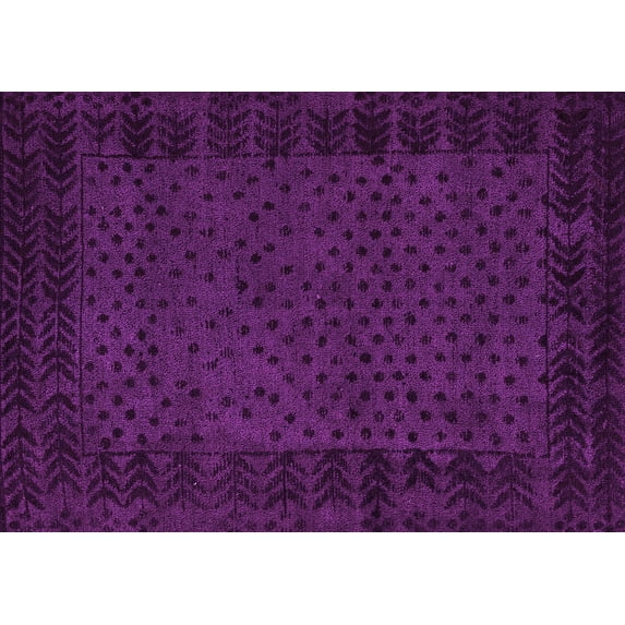 Ahgly Company Indoor Rectangle Abstract Pink Modern Area Rugs, 2' x 3'