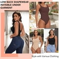 thumbnail image 6 of ANYFIT WEAR Backless Square Neck Bodysuit Shapewear for Women Full Body Shaper Tummy Control Butt Lifting Seamless Slimming Tank Top, 6 of 7