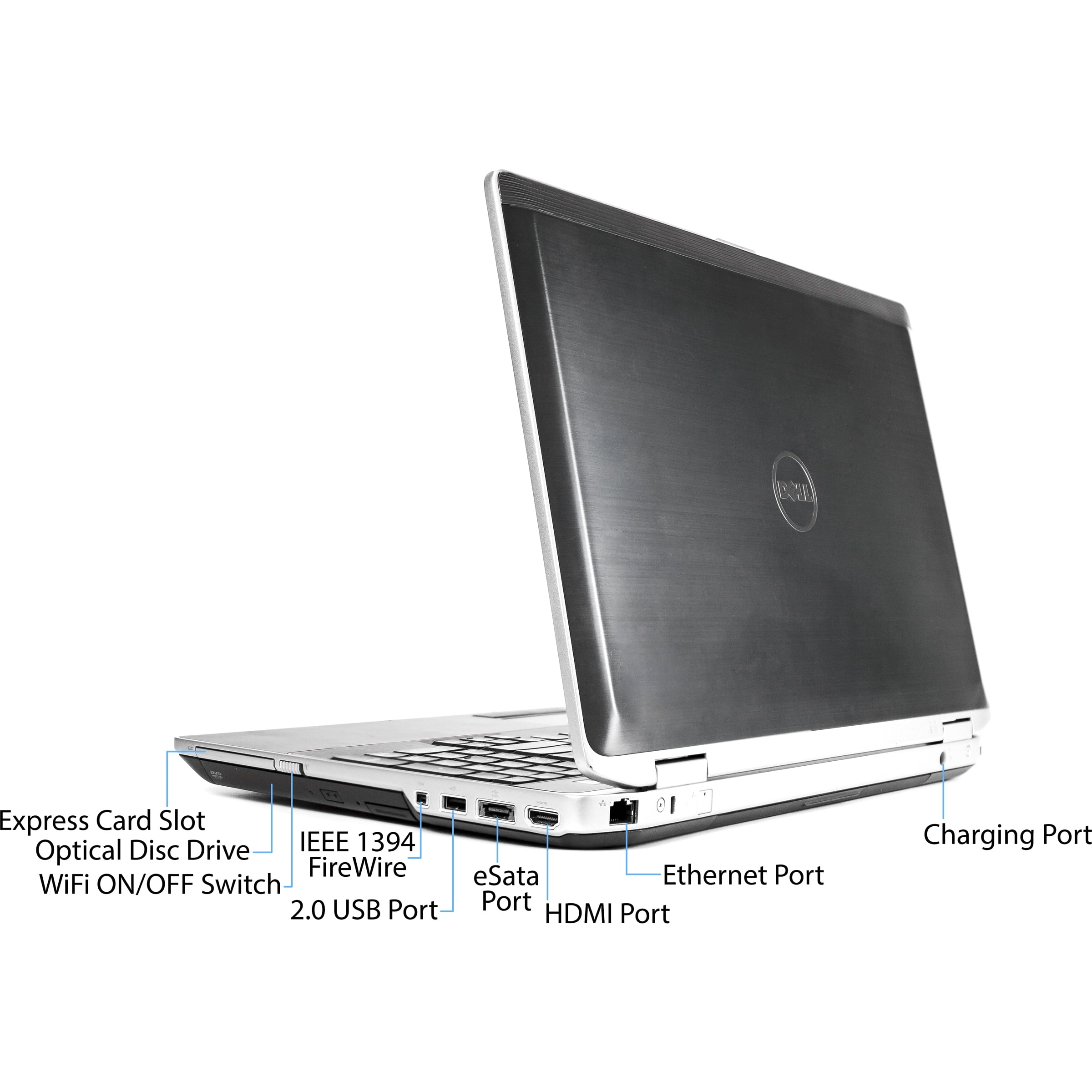 Dell 15.6" Latitude E6520 Laptop PC with Intel Core i5-2520M Processor, 8GB Memory, 128GB Solid State Drive and Windows 10 Pro