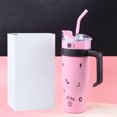 thumbnail image 2 of Termo Taza Taza con aislamiento al vacío doble de 1200 ml con tapa y pajita de gran capacidad para mujeres y hombres, 2 of 6