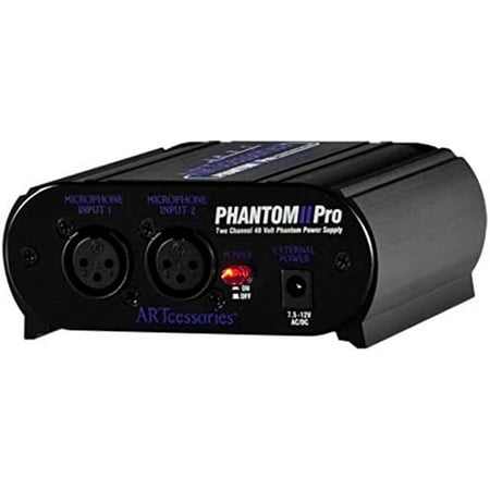 Phantom II 2-Channel 48V Phantom Power Supply$$Music