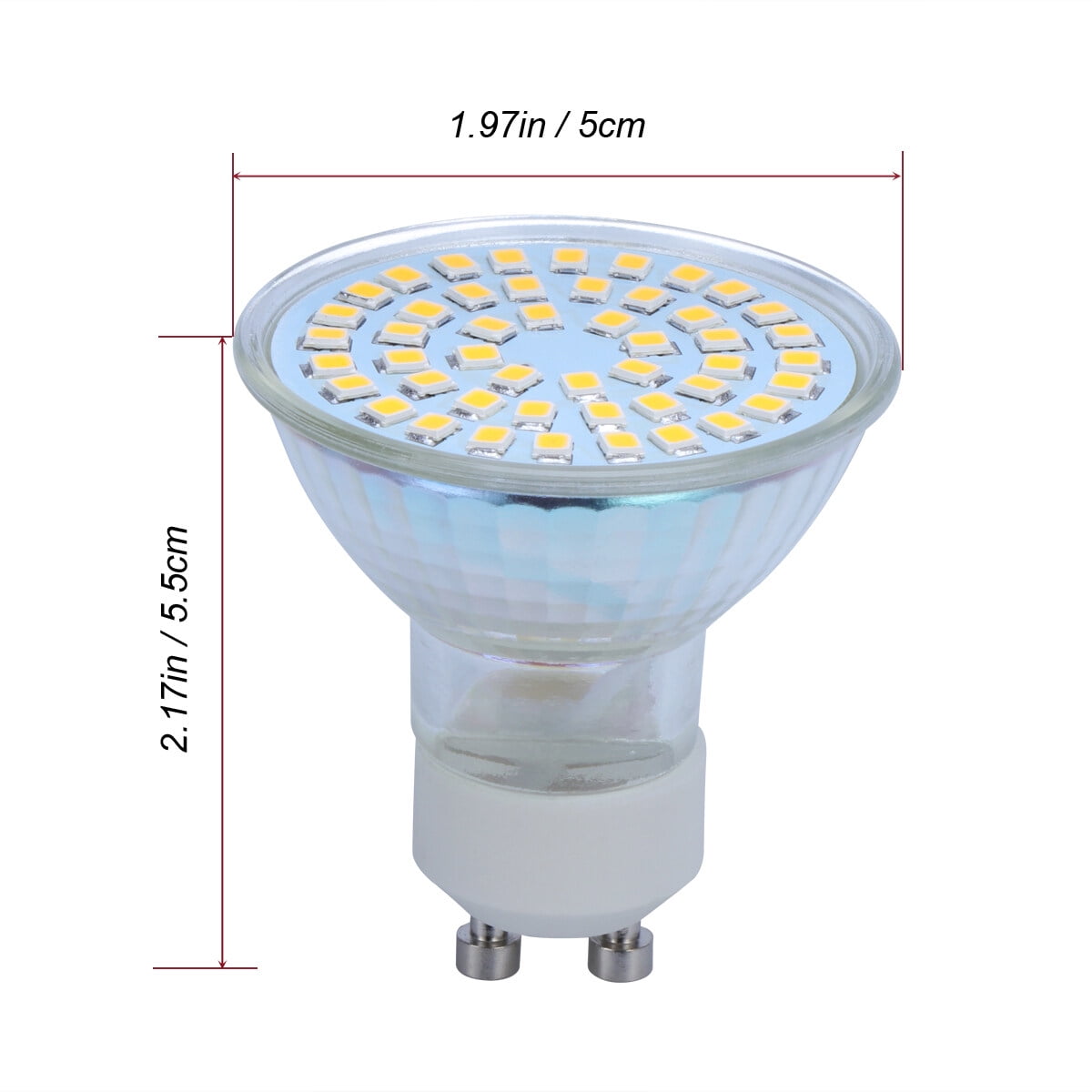 8X 80 SMD 3528 Lampadine faretti LED GU10 5W Lampade LED AC195