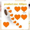 thumbnail image 4 of Bocqde Blank Stickers Self-adhesive Roll Heart-shaped Stickers 500 Labels/roll, 4 of 5