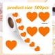 thumbnail image 3 of Pegatinas en blanco Rollo autoadhesivo Pegatinas en forma de corazón 500 Etiquetas/rollo Pegatina adhesiva, 3 of 6