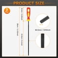 thumbnail image 3 of Uxcell Round Chainsaw File [3pcs] - Chainsaw Sharpener Files for Electric Chain Saw Chain- [Black,Red Yellow- 9/50 Inch], 3 of 7