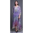 thumbnail image 4 of Phagun Ikat Panel Long Caftan Maxi Dress Beach Swimwear Cover up Womens Kaftan-XL-3X, 4 of 5