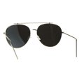 thumbnail image 4 of Unique Metal Bar Top Bridge Metal Rim Aviator Sunglasses Silver Mirror, 4 of 4
