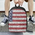 thumbnail image 6 of Disketp America Flag Glitter School Backpack, Lightweight Basic Middle School Bookbags 17 Inch Casual Daypack for Student College, Travel or Outdoor, 6 of 6