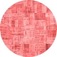 thumbnail image 1 of Ahgly Company Indoor Round Patchwork Red Transitional Area Rugs, 5' Round, 1 of 4