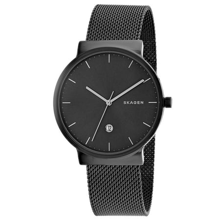Skagen Titanium Watch - Men's Ancher SKW6432 Black Stainless-Steel Japanese Quartz Fashion Watch
