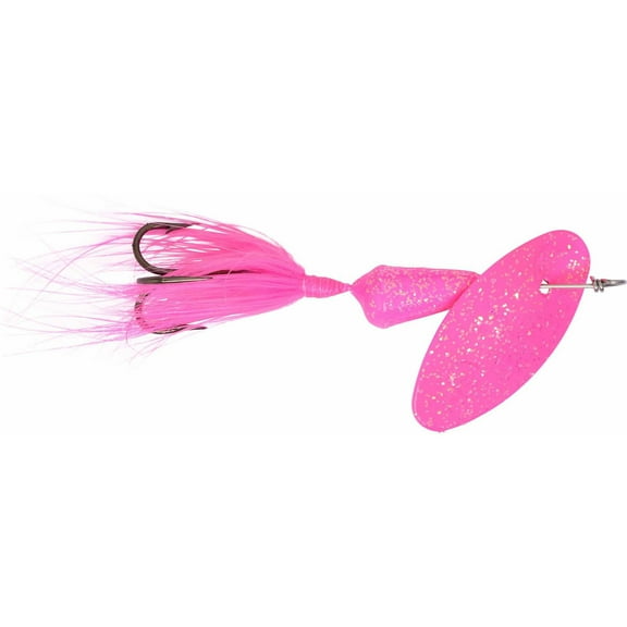 Yakima Bait Worden's Vibric Rooster Tail Lure, Glitter Pink, 1/2 oz.