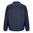 thumbnail image 5 of Men's Winter Large Size Cotton-padded Jacket with Hooded Slim Fit Lightweight Design for Cold Weather Outings, Daily Casual Wear, and Holiday Season Activities,Navy,L, 5 of 5