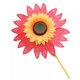thumbnail image 1 of JINGT Moulin à Vent à Roue d'Épingle pour Pelouse Tournesol Petit Moulin à Vent de Jardin Décor Rouge, 1 of 5