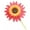 Red, variant on Sunflower Lawn Pinwheel Wind Spinner Small Garden Windmill Decor