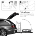 thumbnail image 6 of ARKSEN 60" x 20" x 6" Hitch Mount Folding Angled Shank Cargo Carrier Cargo Bag, Net, Hitch Stabilizer & 2 Ratchet Straps, 6 of 7