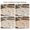 thumbnail image 7 of ODIKA 5'x7' Brown Light Modern Geometric Abstract Washable Area Rug Contemporary Minimalist Shapes With Overlapping Easy Care, Non-Shedding, Pet Friendly, for Small Living Room, Bedroom, 7 of 7