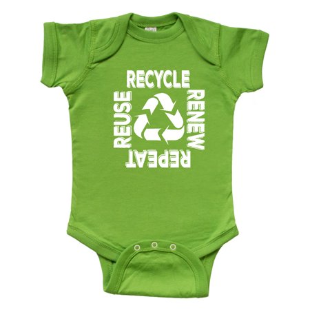 

Inktastic Recycle Renew Reuse Repeat Earth Day Gift Baby Boy or Baby Girl Bodysuit