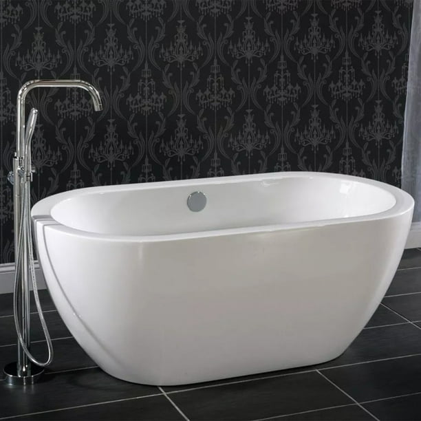 Miseno Mno6030fso 60 Free Standing Oval Acrylic Bathtub Walmart Com Walmart Com