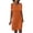 ☪177-Orange, variant on Nuoqisi Women's Solid Lace Panel Linen Off-Shoulder Short Sleeve V-Neck Dress - Romantic Mini Dress with Sheer Detail