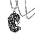 thumbnail image 1 of FaithHeart Medusa Collier Amulette Grèce Antique Bijoux Femme Pendentif Serpent Gothique en Acier Inoxydable, 1 of 9